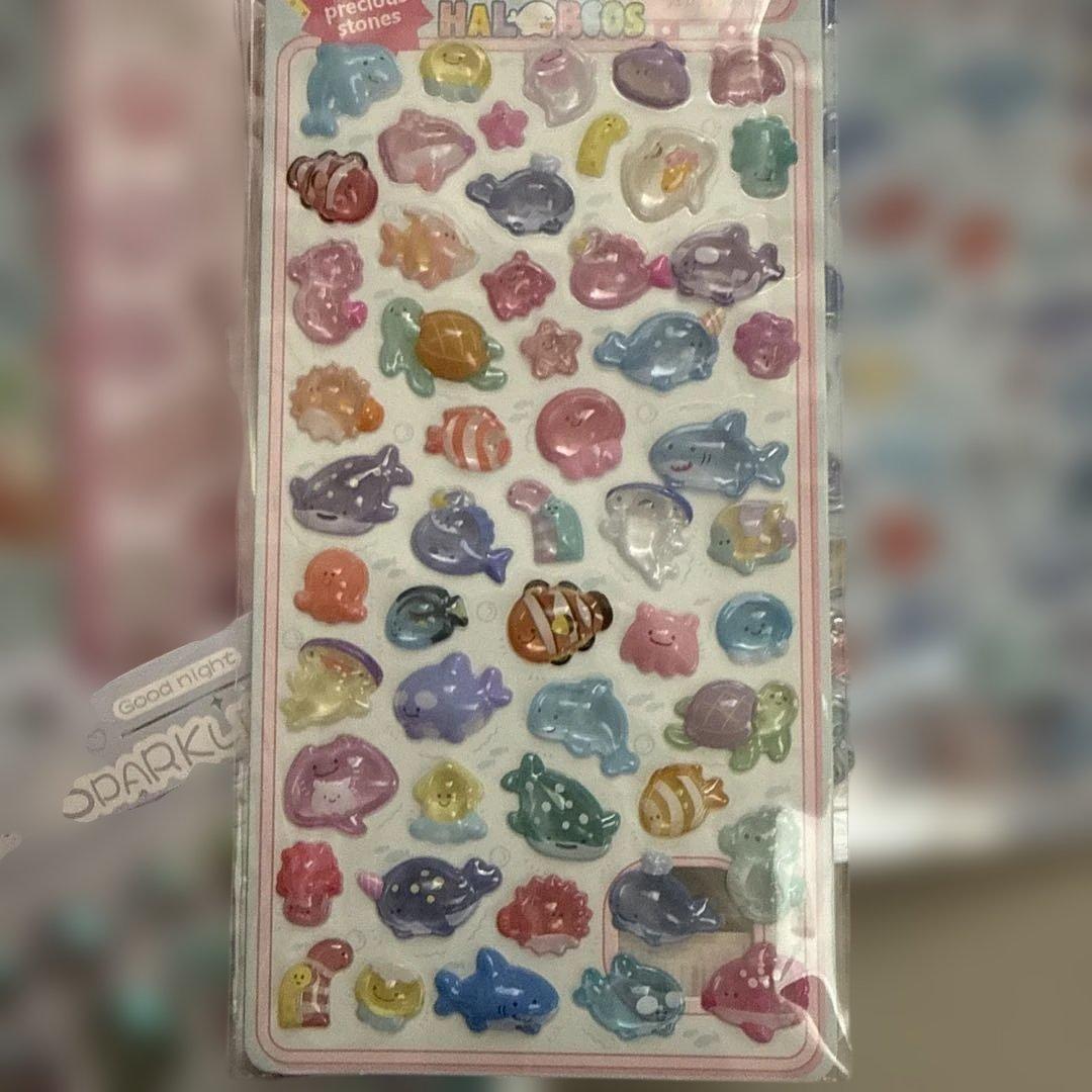 3Dシール　ボンボンドロップ風　9枚セット