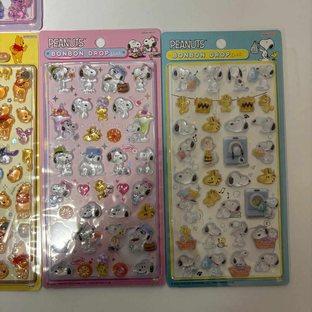 【正規品】ボンボンドロップシール　ディズニー　スヌーピー まとめ売り