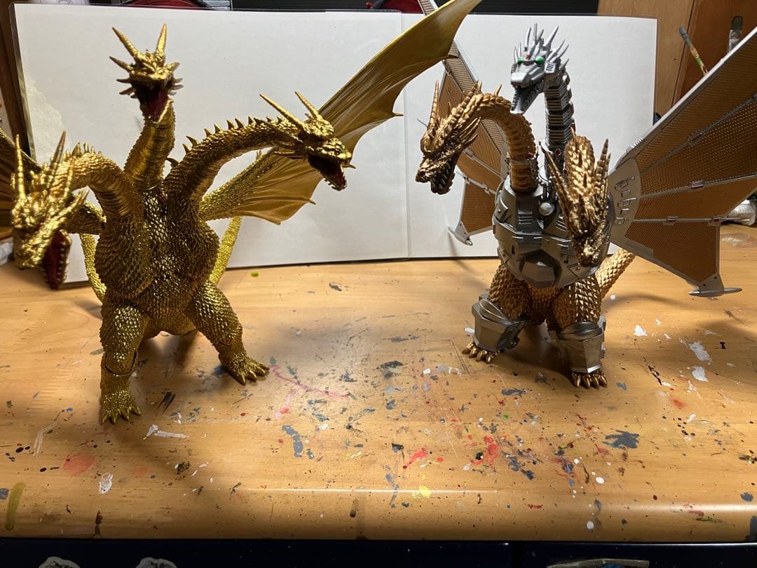 東宝怪獣コレクションメカキングギドラ　キングギドラフィギュア