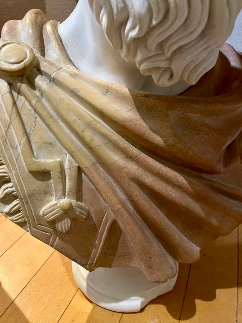 石膏？ 大理石？ 男性像 バスト 彫刻 芸術 デッサン インテリア