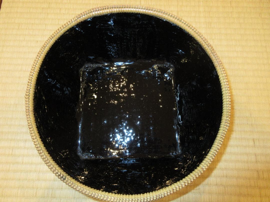 送料込【逢絢亭】茶道具 炭斗 伏見篭 炉用 木製 石田竹美斎 共箱入り