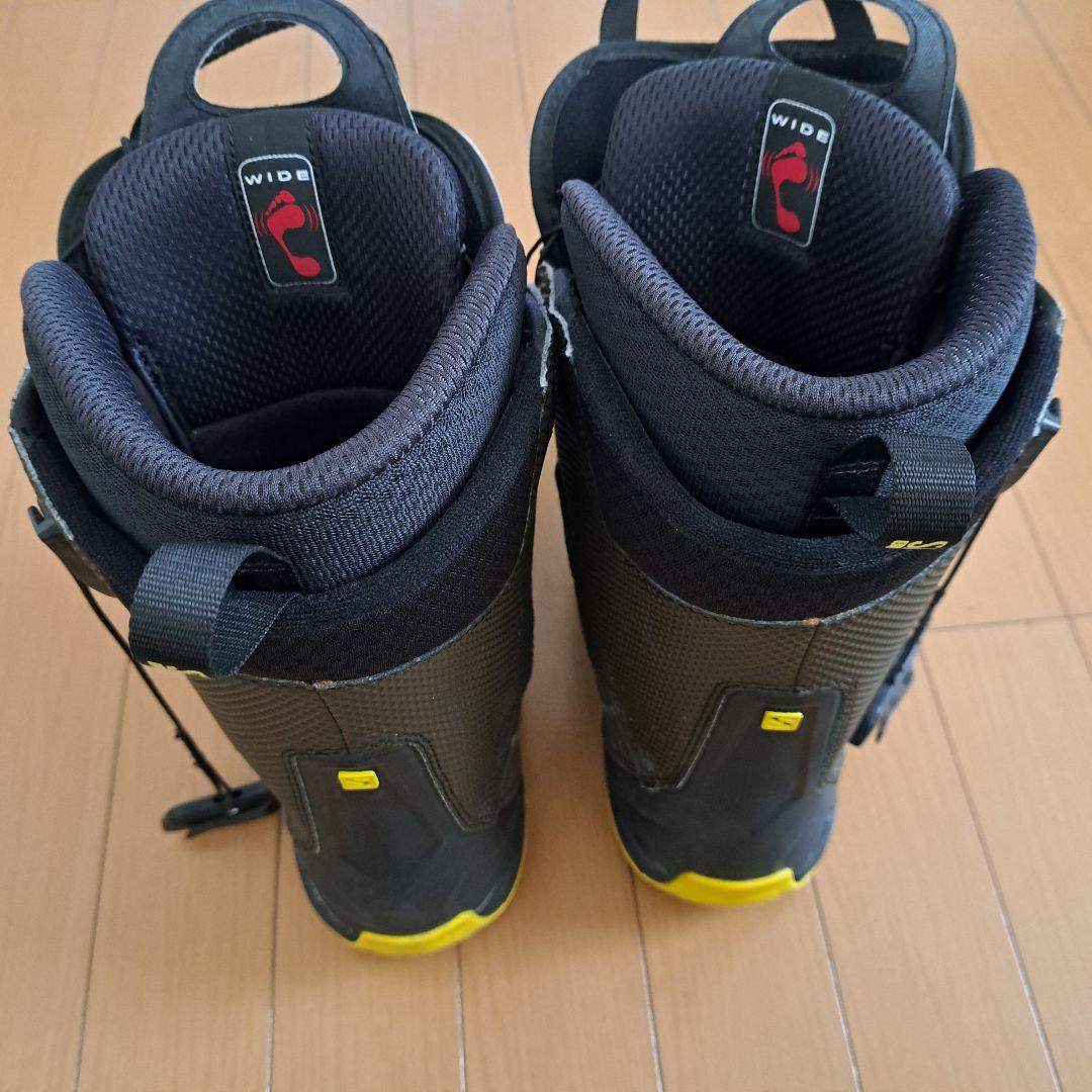 【25.5㎝】Salomon スノーボードブーツ ワイドフィット ブラック