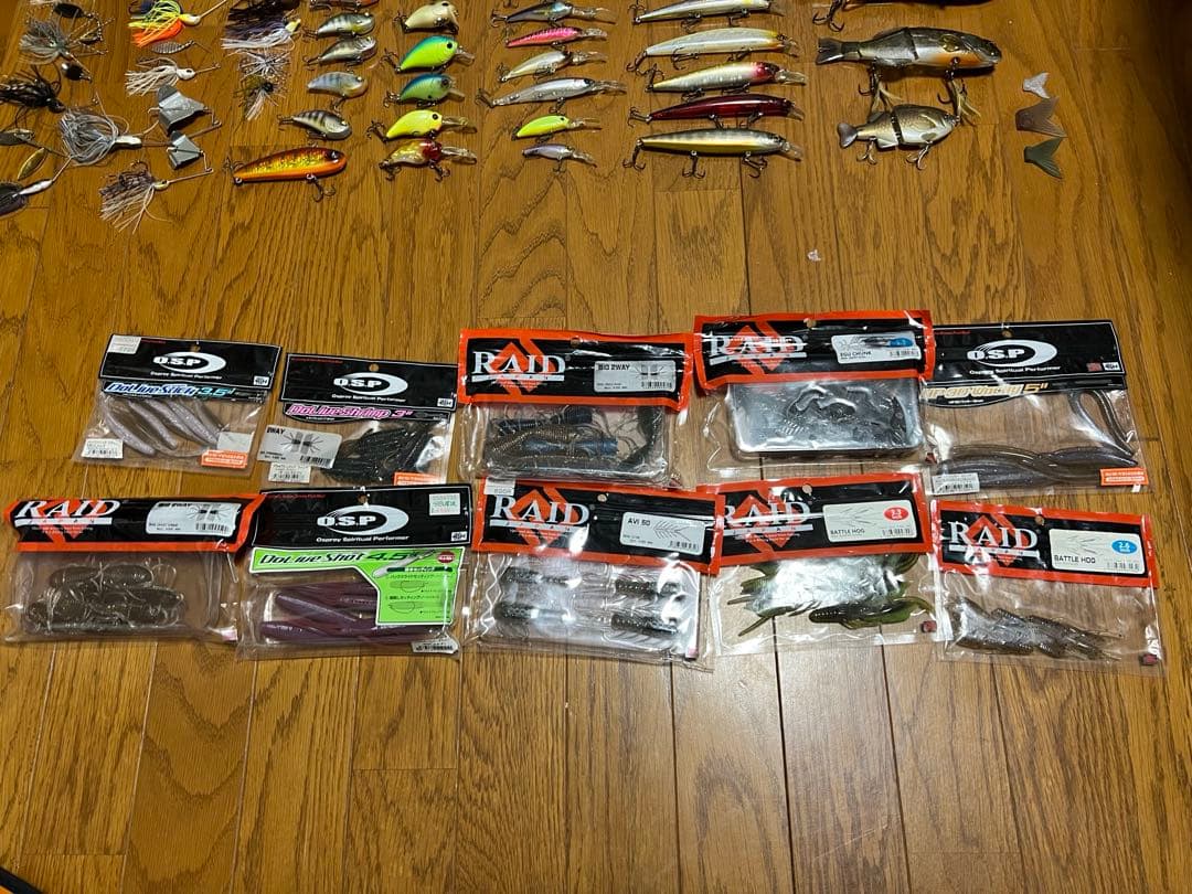 バス釣り　ルアーセット　引退品