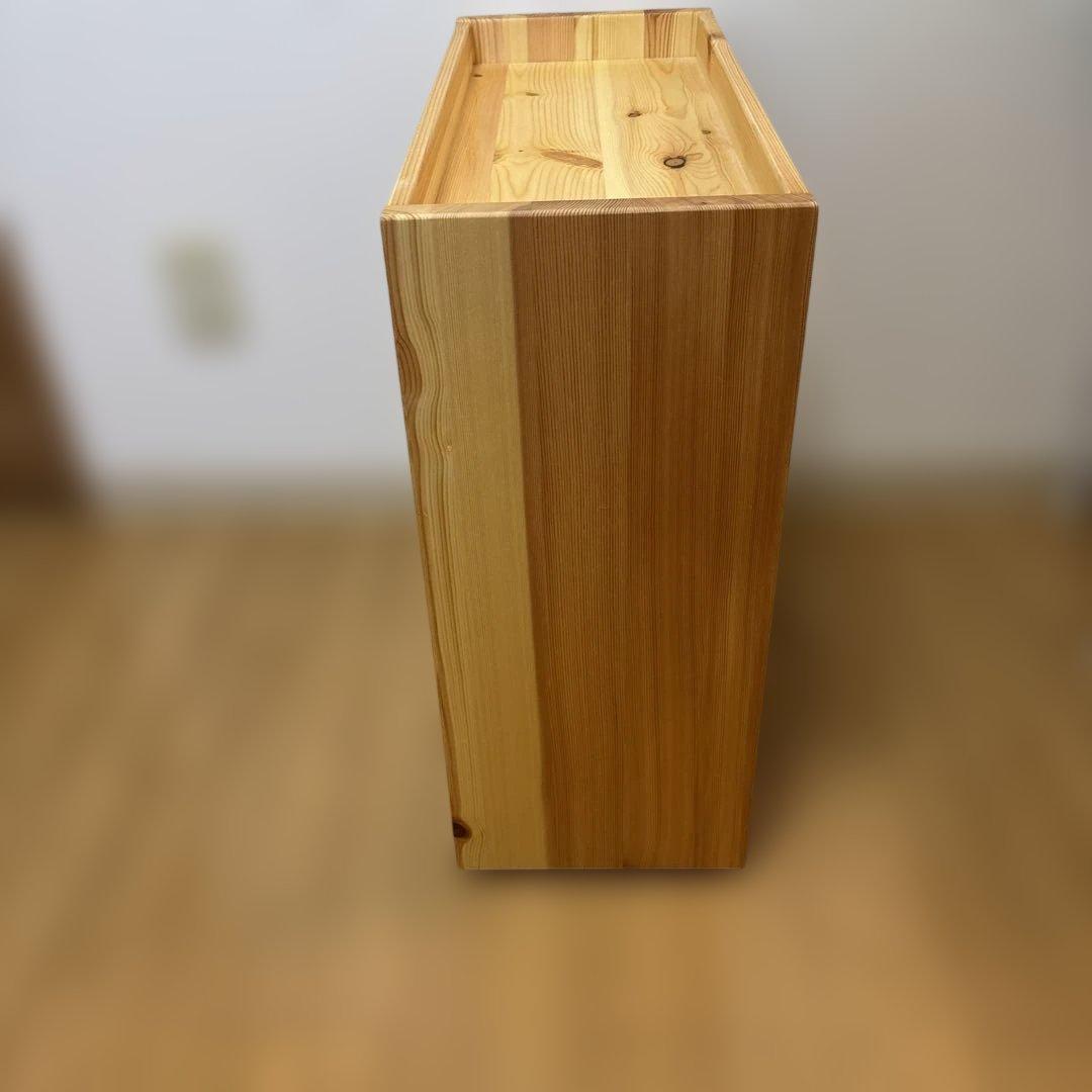 無印良品　パイン材デスクワゴン