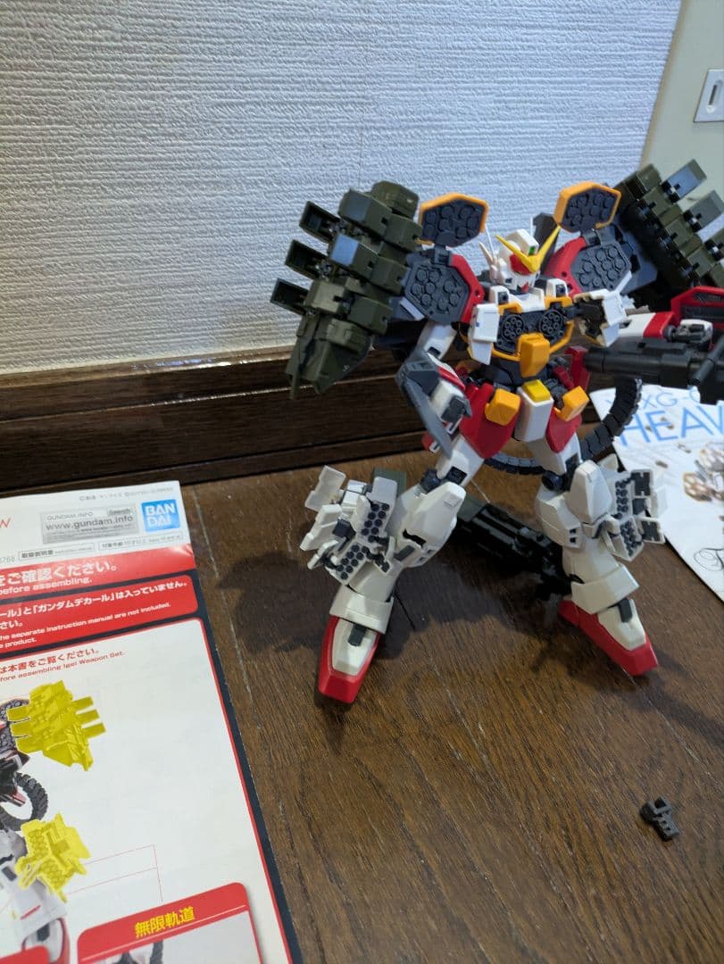 プラモデル ガンダム　ガンプラ　MG ヘビーアームズ　イーゲル装備　ジャンク