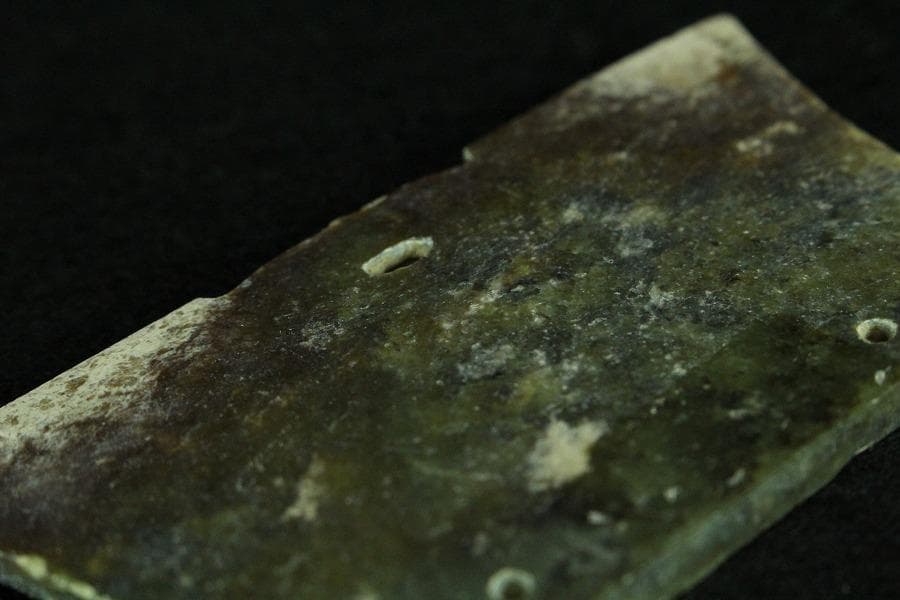 中国美術 古代 砡刻 饕餮 装飾 四件 コレクター蔵品(K-YC517)