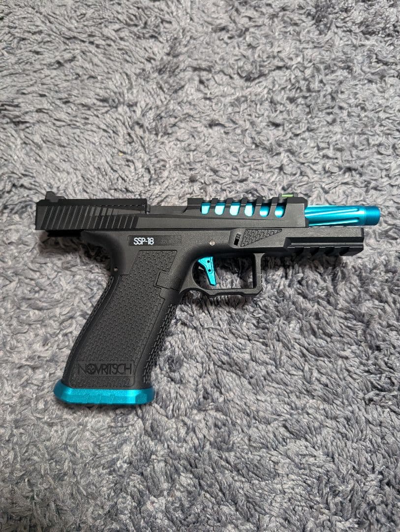 ノブリッチSSP-18 JP.ver ガスハンドガン ブラック/ターコイズ