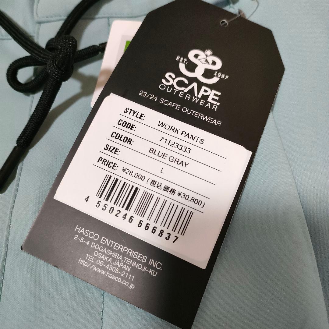 未使用タグ付き SCAPE WORK PANTS スノーボードウェア Lサイズ