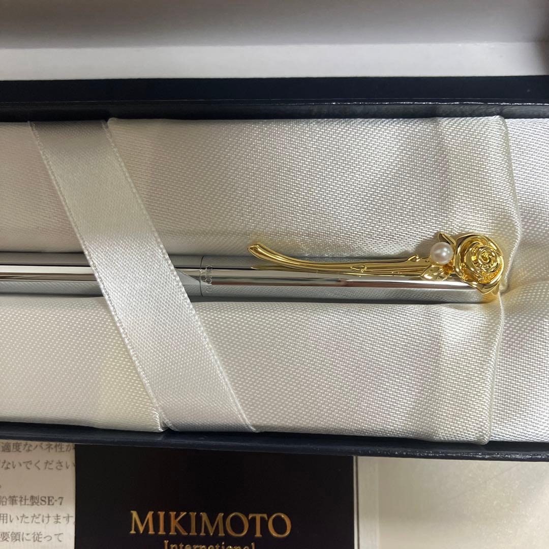 MIKIMOTO ミキモト　パール付きボールペン　薔薇