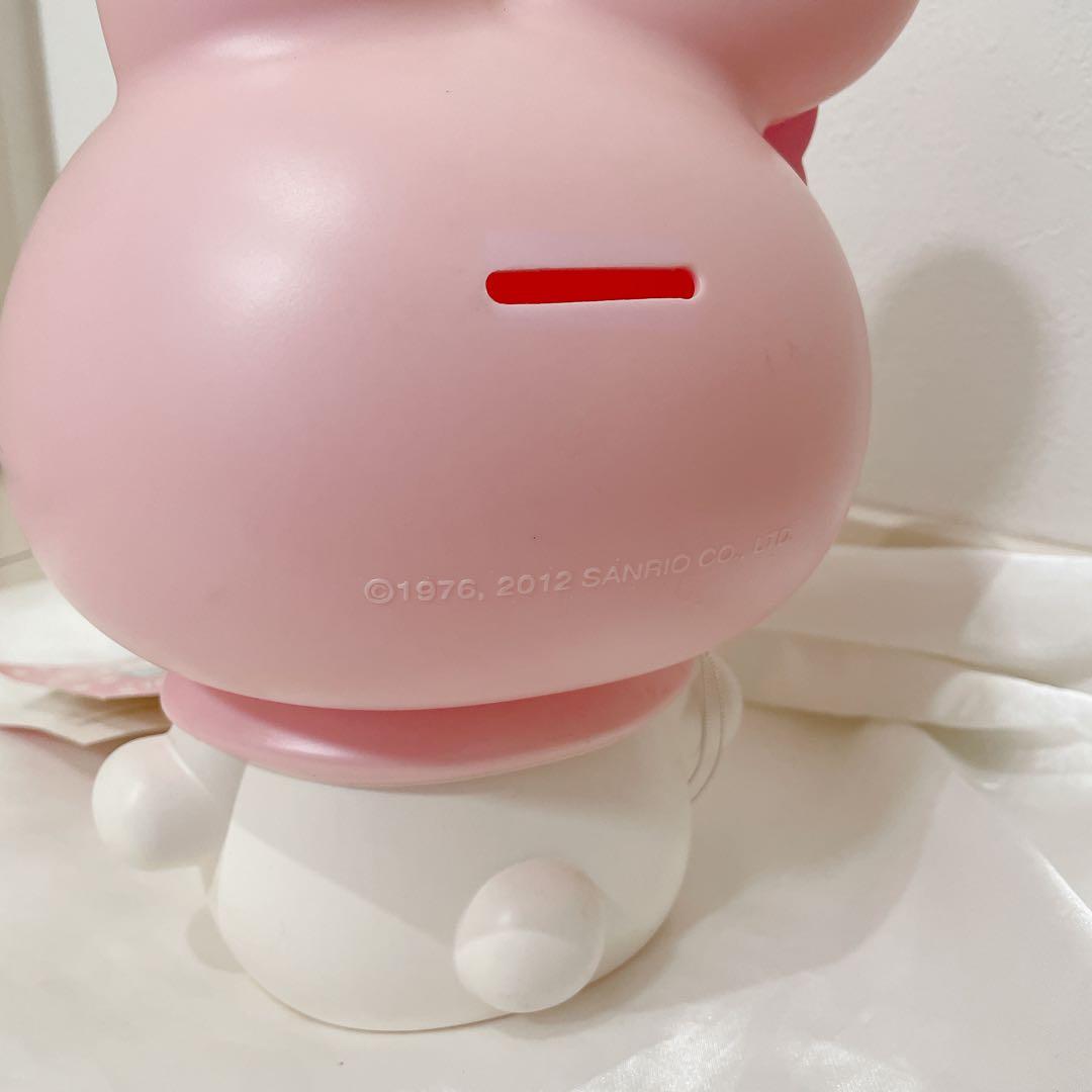 マイメロディ Ｂｉｇ貯金箱 ピンクリボン●サンリオ ２０１２年製