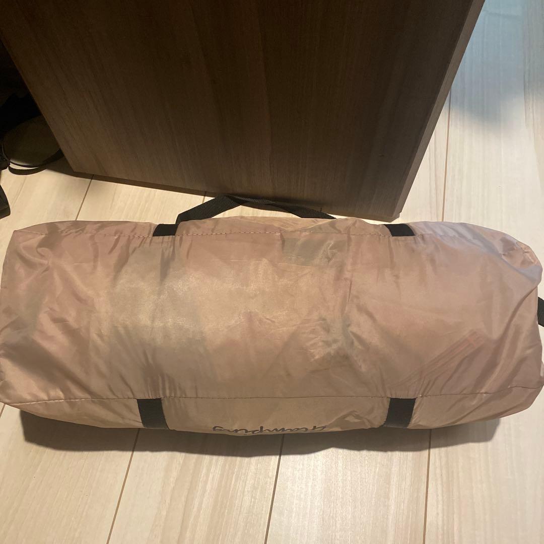 1回使用GOGlampingツーリングテント　ベージュ キャノピーポール付き