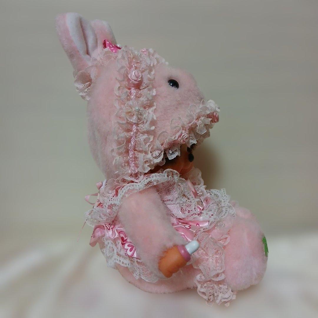 モンチッチ　可愛いアレンジ　着ぐるみうさぎと　CD ケース　セット品