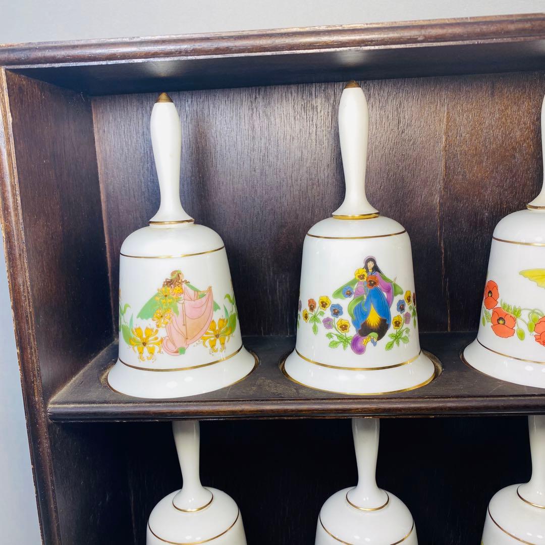 FRANKLIN PORCELAIN ハンドベル 置物 12点 セット 陶器