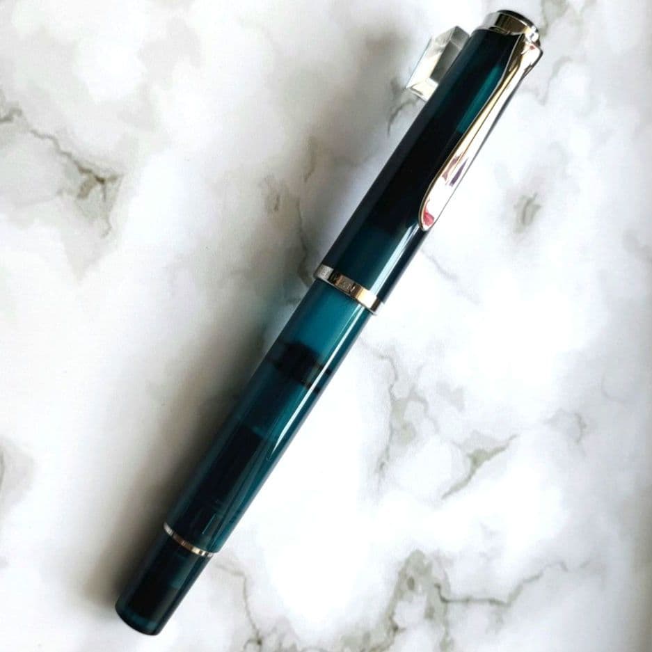 ぺリカン万年筆クラシックM205　アクアマリン　EF【2016年特別生産品】