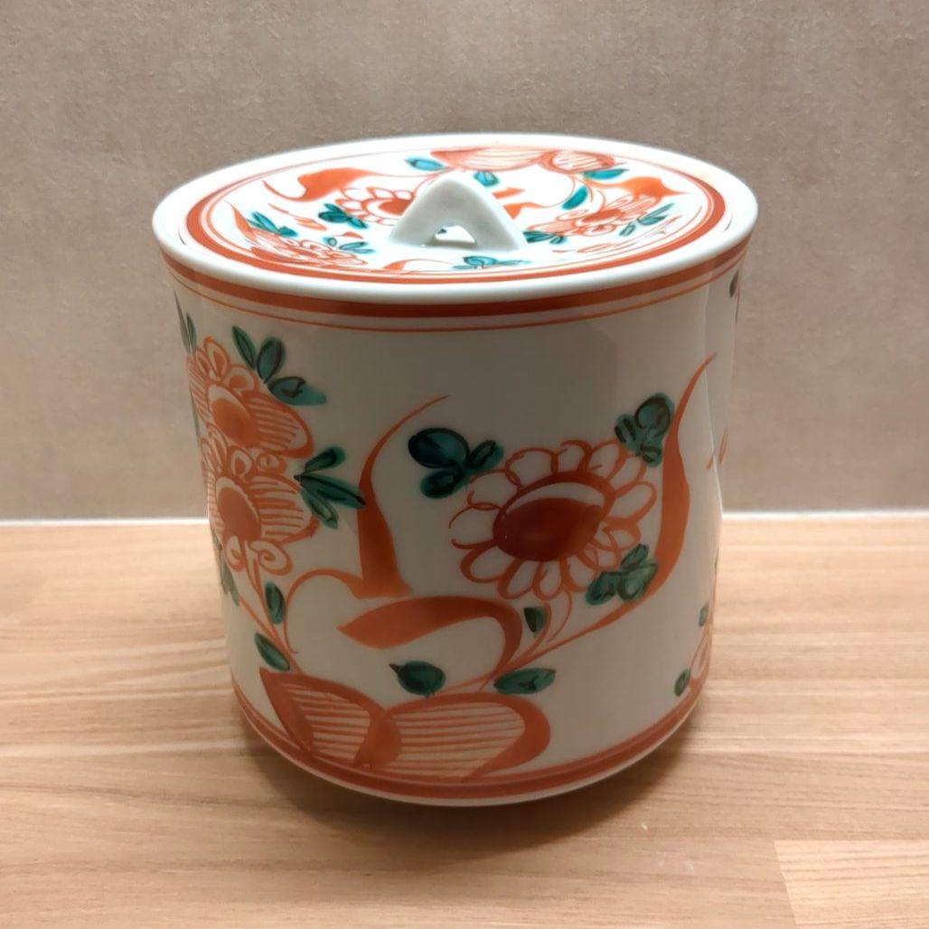 茶道具　赤絵水指　水指