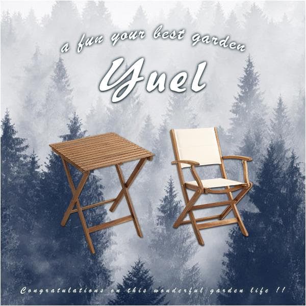 折りたたみガーデンテーブル・チェア肘付き（3点セット）