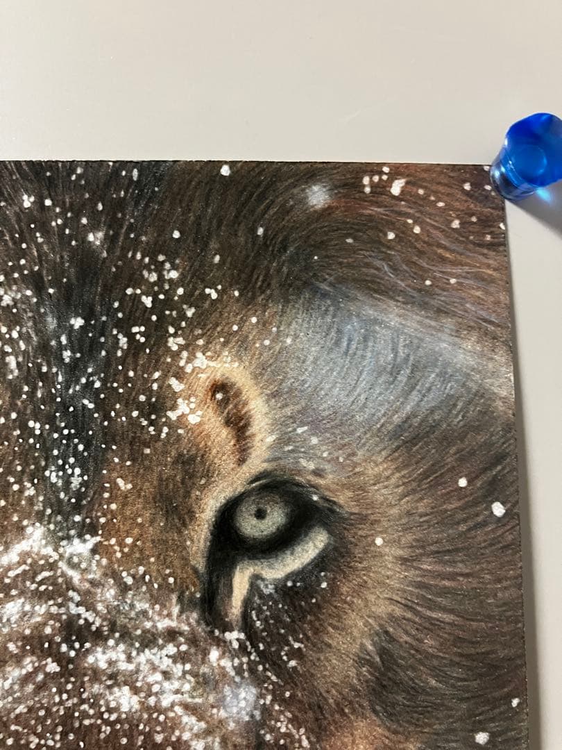 凍空と 色鉛筆画 パステル