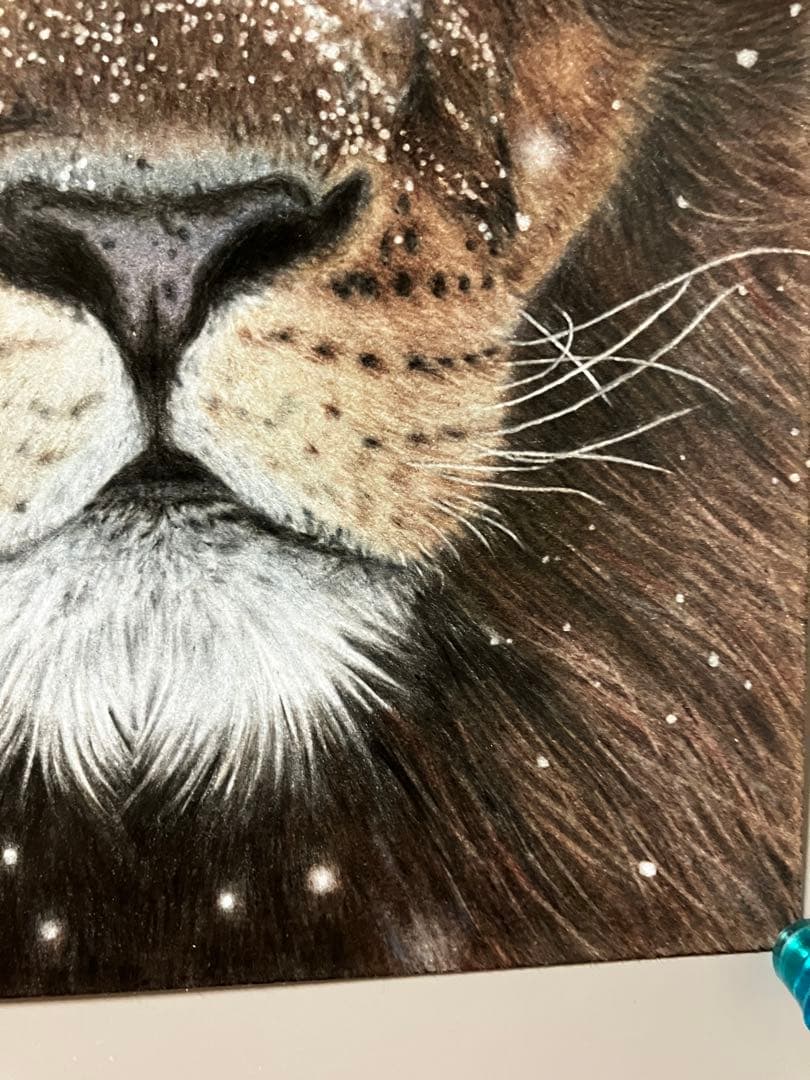 凍空と 色鉛筆画 パステル