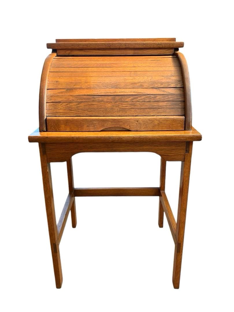 【Vintage】 ロールトップサイドテーブル チャイルドデスク ディスプレイ台