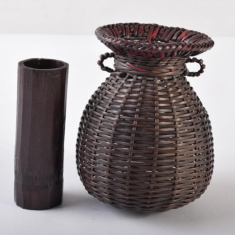 n1967datson　時代藤組　掛花籠　籠花生　時代箱付　D　R8668