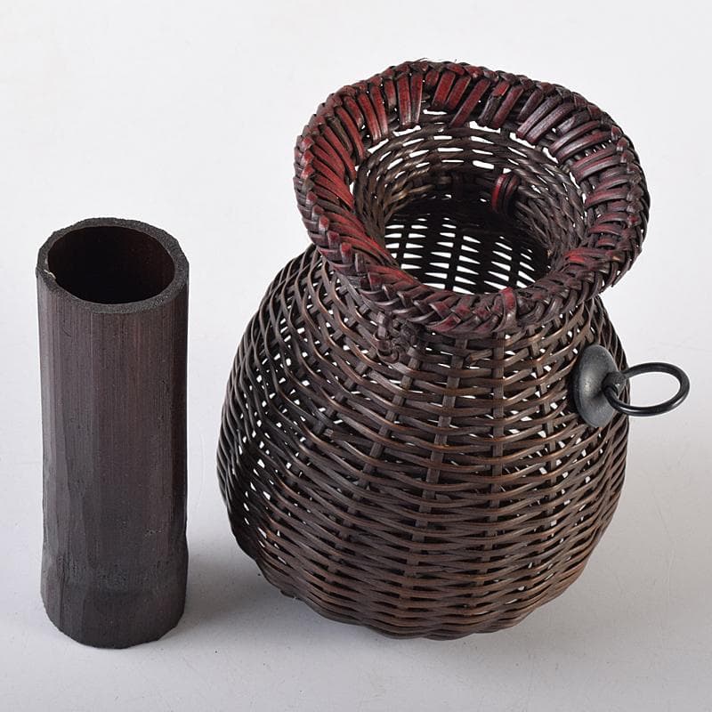 n1967datson　時代藤組　掛花籠　籠花生　時代箱付　D　R8668