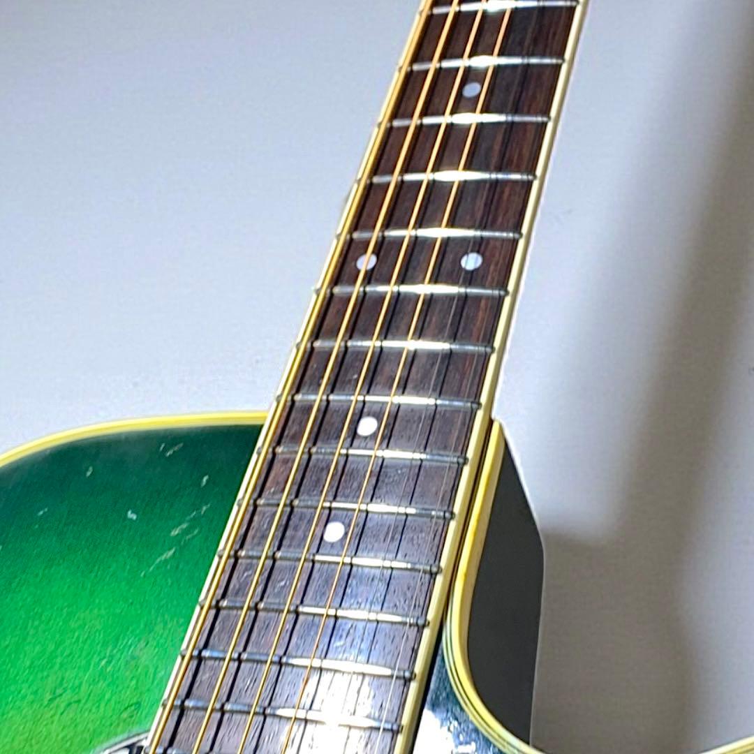 Morris Tornado Z-2SE グリーン 低弦高で弾きやすい エレアコ