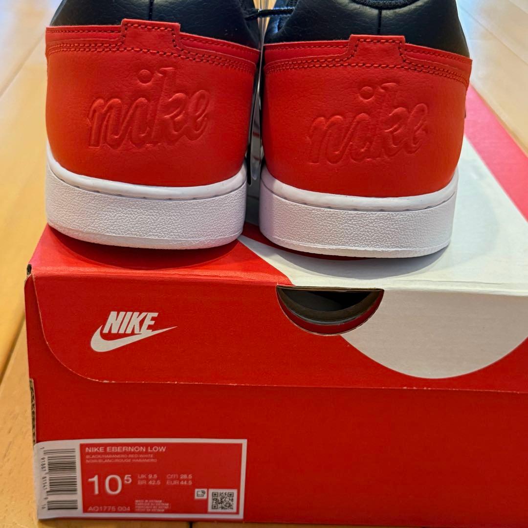 NIKE エバノン Low ブラック/レッド 10.5 US 28.5cm