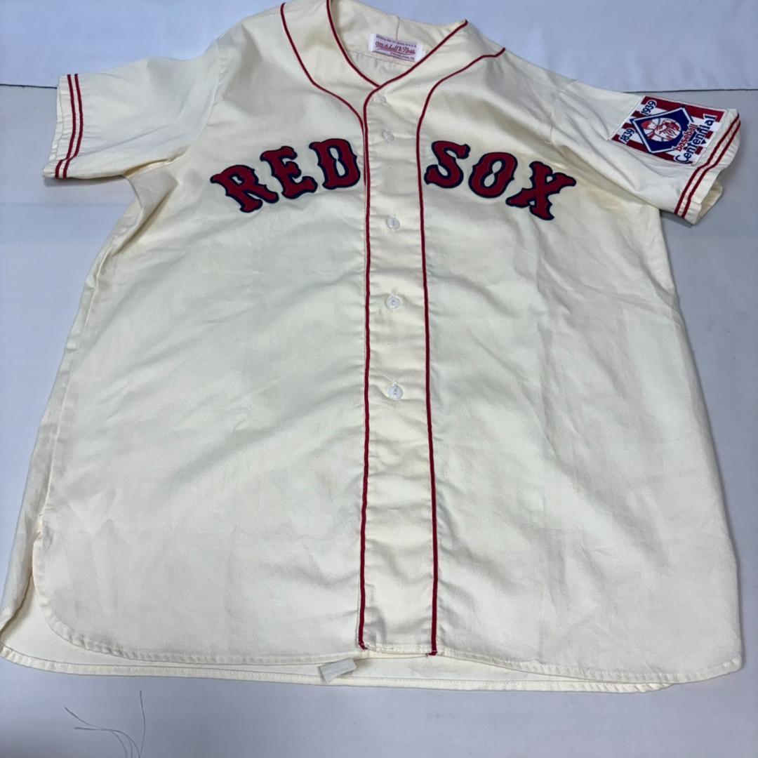 USA製 ミッチェルアンドネス ボストン レッドソックス ベースボールシャツ L