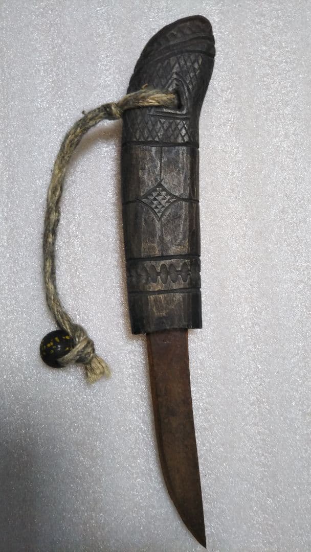 (値下げ)アイヌマキリ　くり抜き鞘　本場レア物