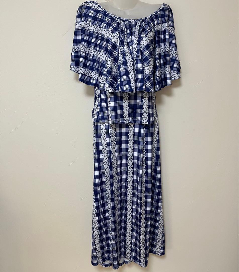 LULUOLI パカラ　レフア　ブラウス＆スカート　ネイビー　未使用　フリー