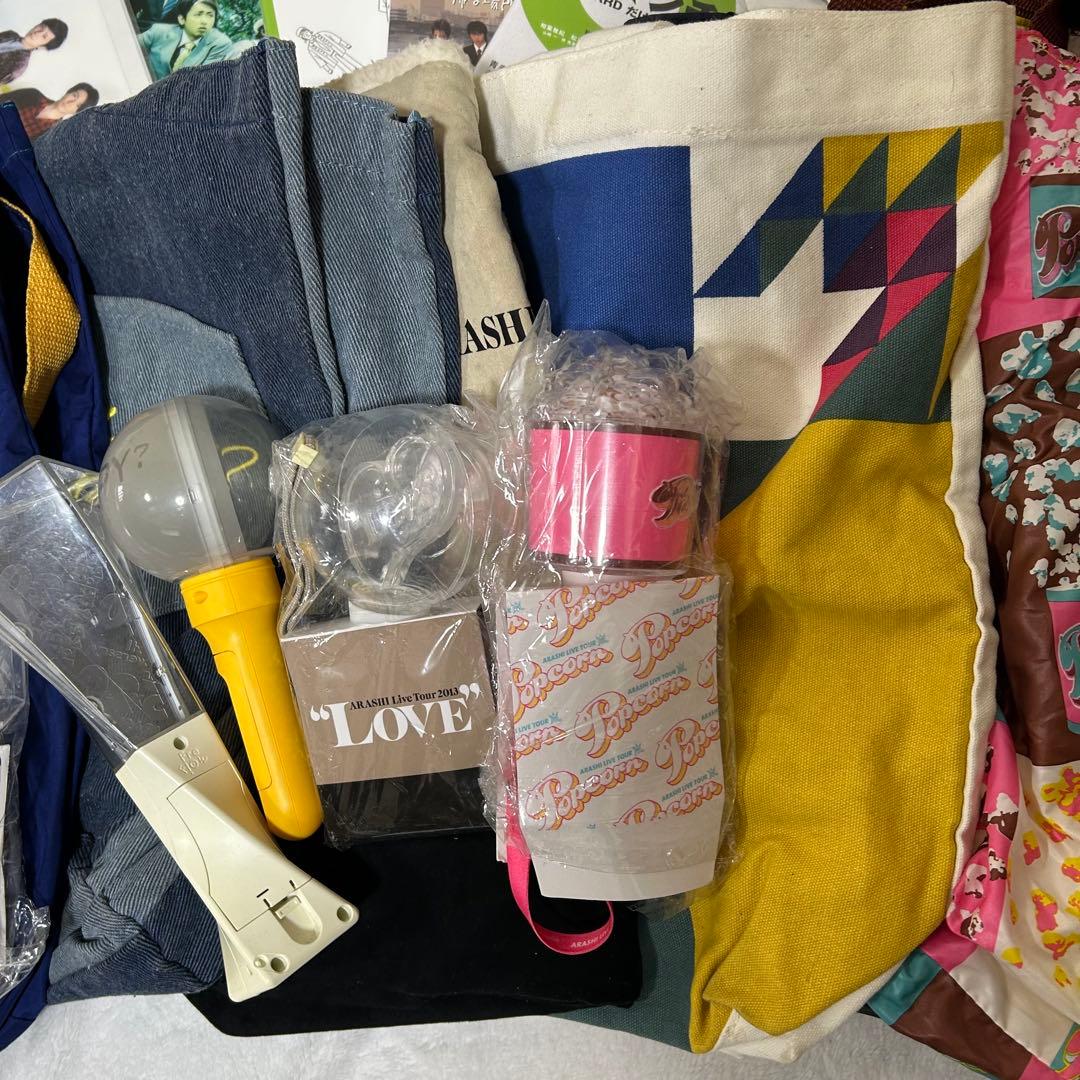 ARASHI CD 大量 コンサートグッズ セット 嵐 Tシャツ バッグ ペンラ