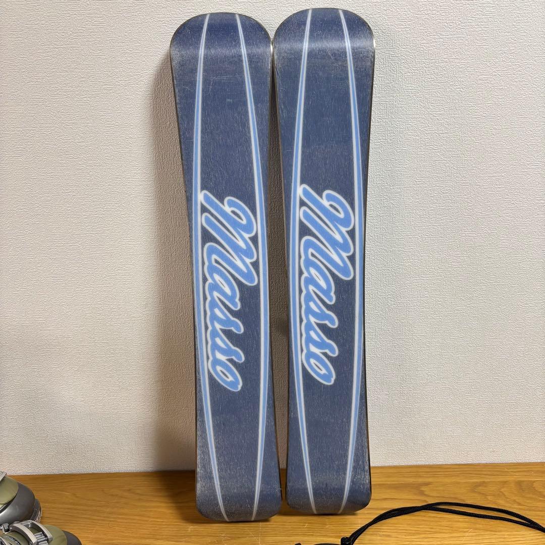 レディース　メンズ　ショートスキー　ファンスキーセット　22.5㎝-23㎝