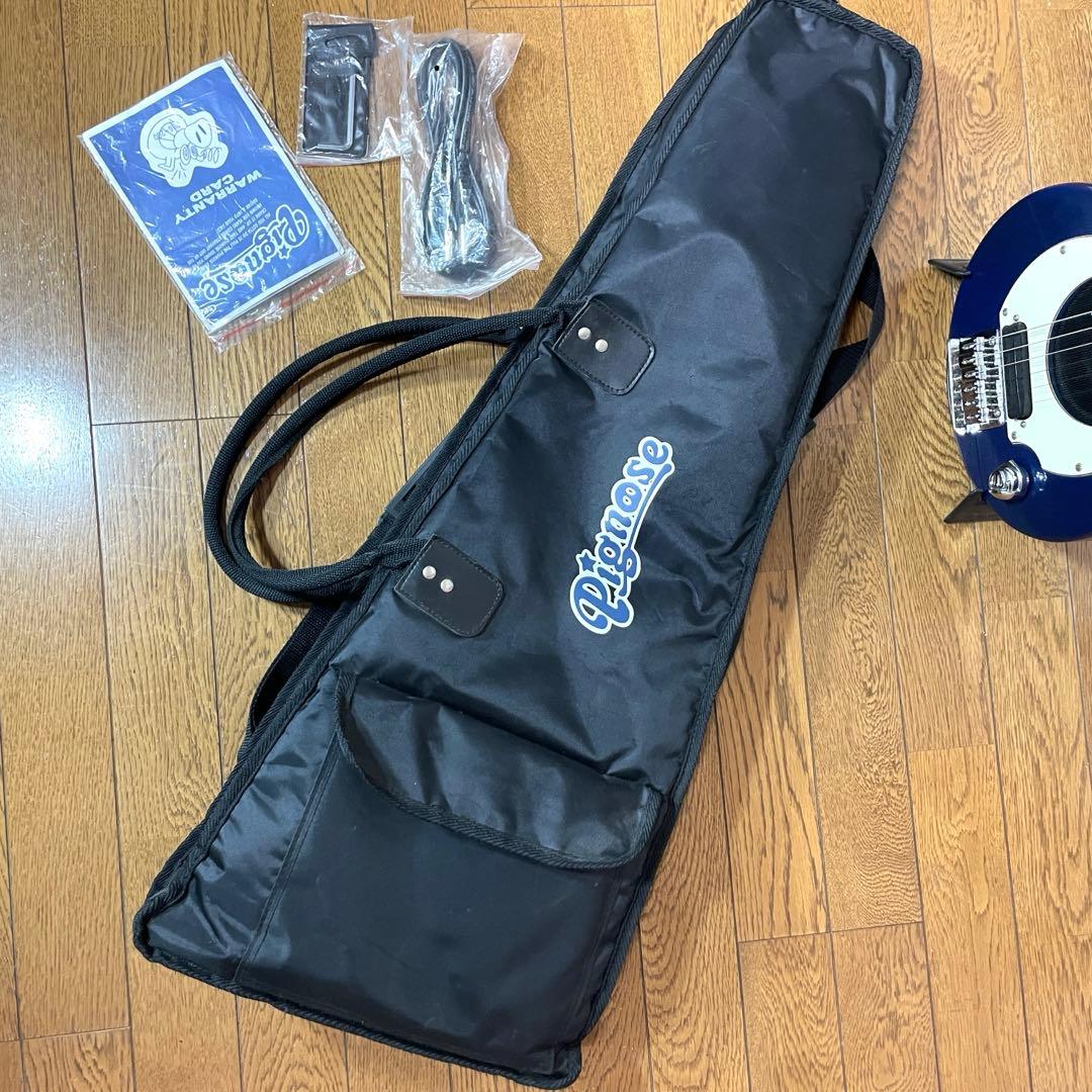 PIGNOSE PGG-200 ケース付き保護フィルムまま アンプ内蔵ミニギター
