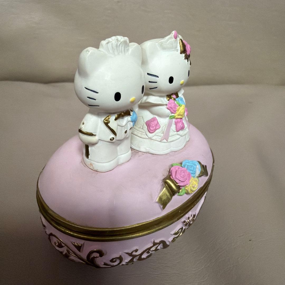 d*3様 【レア】ハローキティ ダニエル★ウェディング 小物入れ★2001年製