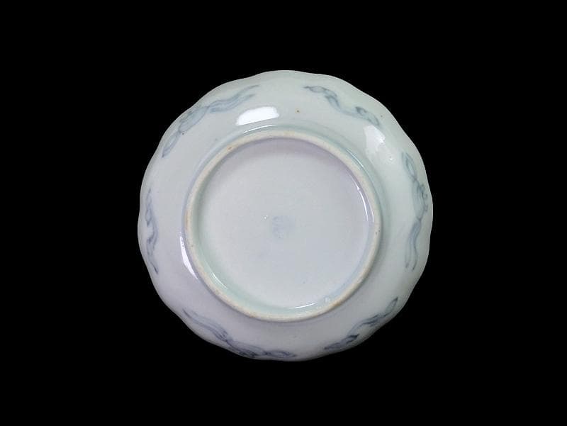 古伊万里　色絵　窓絵 獅子に花の図　４寸皿　５枚　C205AS-CVw