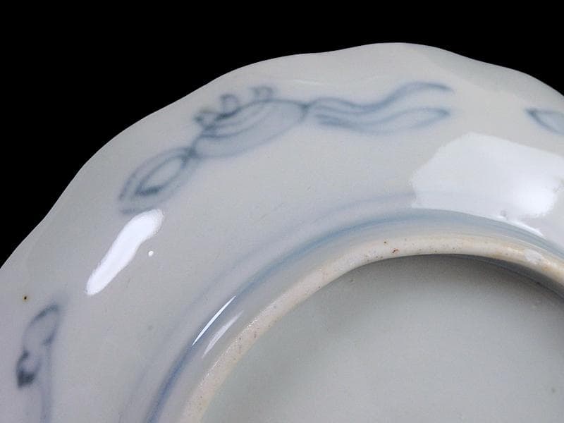 古伊万里　色絵　窓絵 獅子に花の図　４寸皿　５枚　C205AS-CVw