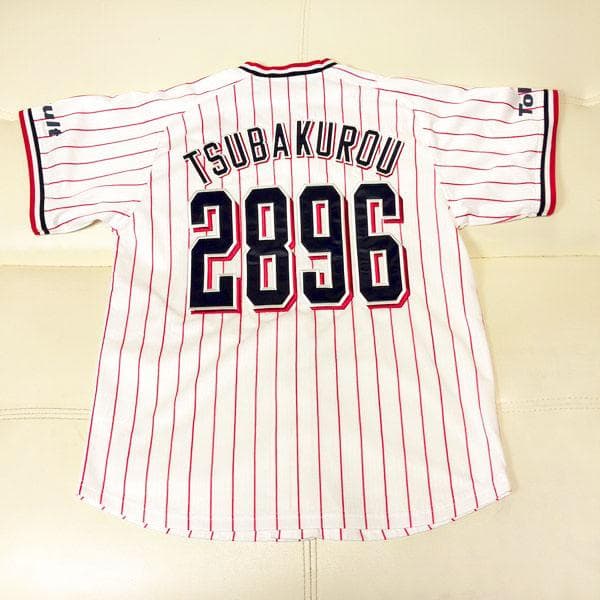 つば九郎 東京ヤクルトスワローズ マジェスティック レプリカユニフォーム M