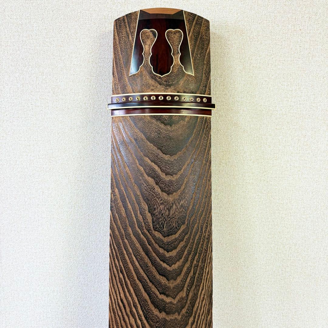 新品未使用 お琴 フルセット付属品付 上角すだれ彫 定価40万円相当 糸張り込