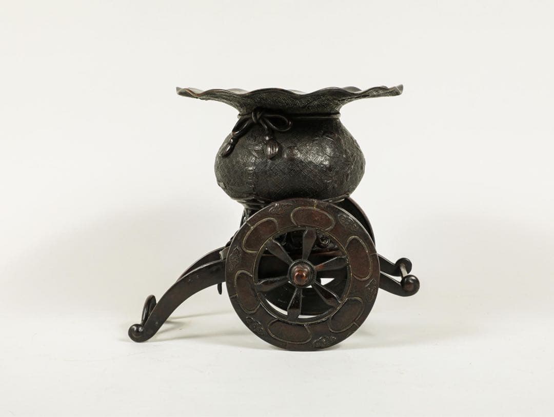 時代物 古美術 古銅花器 オブジェ　置物