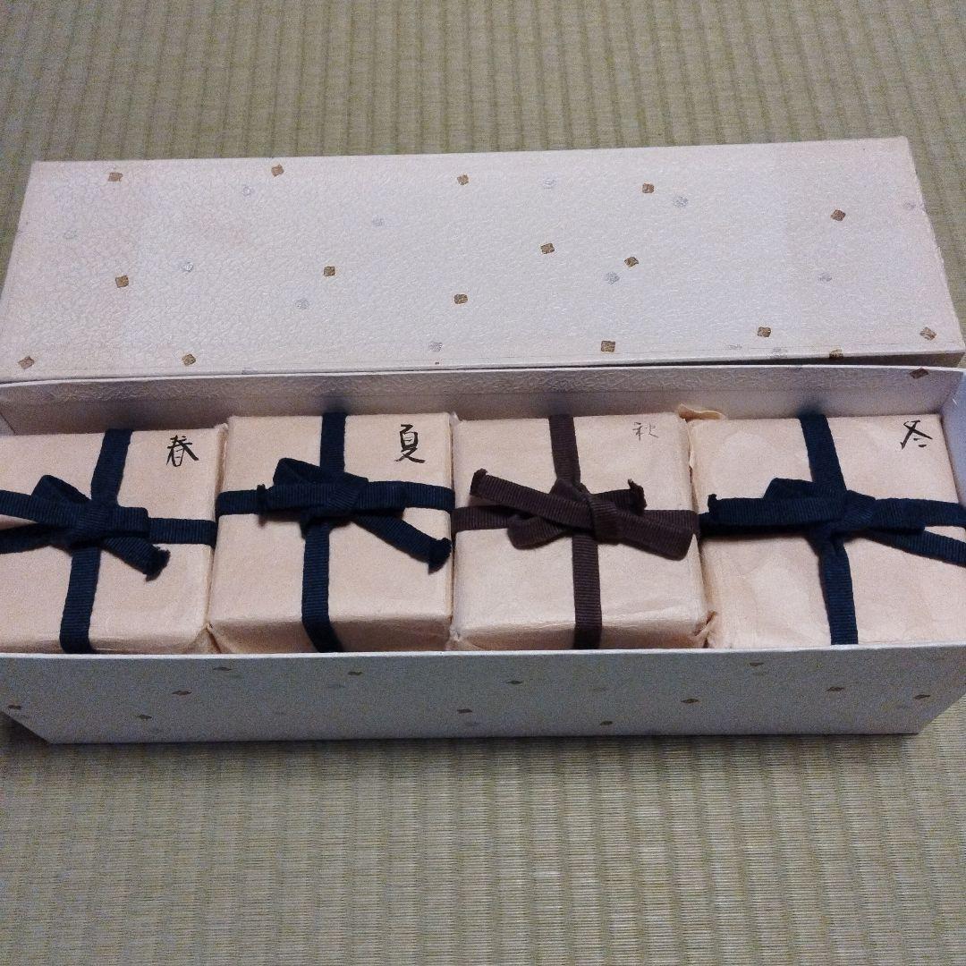 茶道具　棗　塗師　斉藤宗甫造　春・夏・秋・冬　4点セット