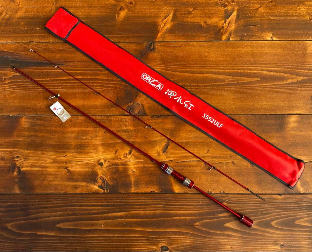 アジングロッド　s552ULF 165cm ライトゲームロッド　　レッド
