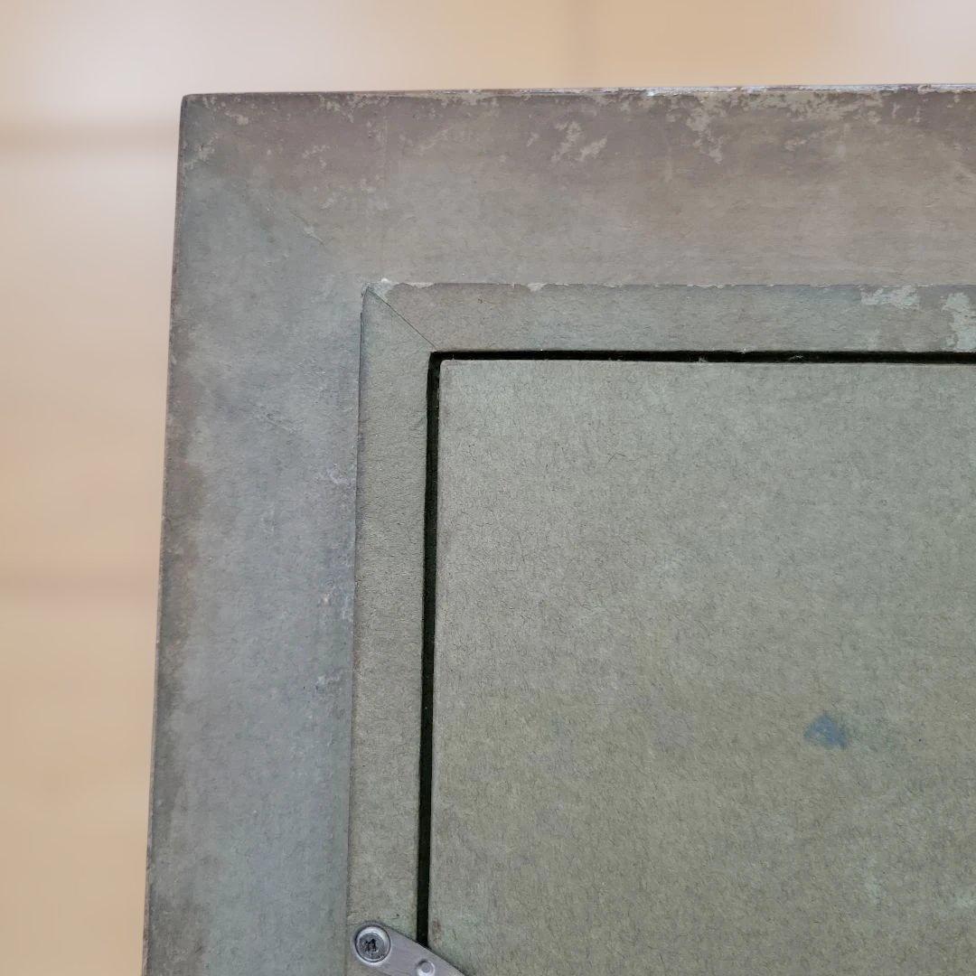 風景画 油彩画 木製フレーム付き　作者 m.satoh