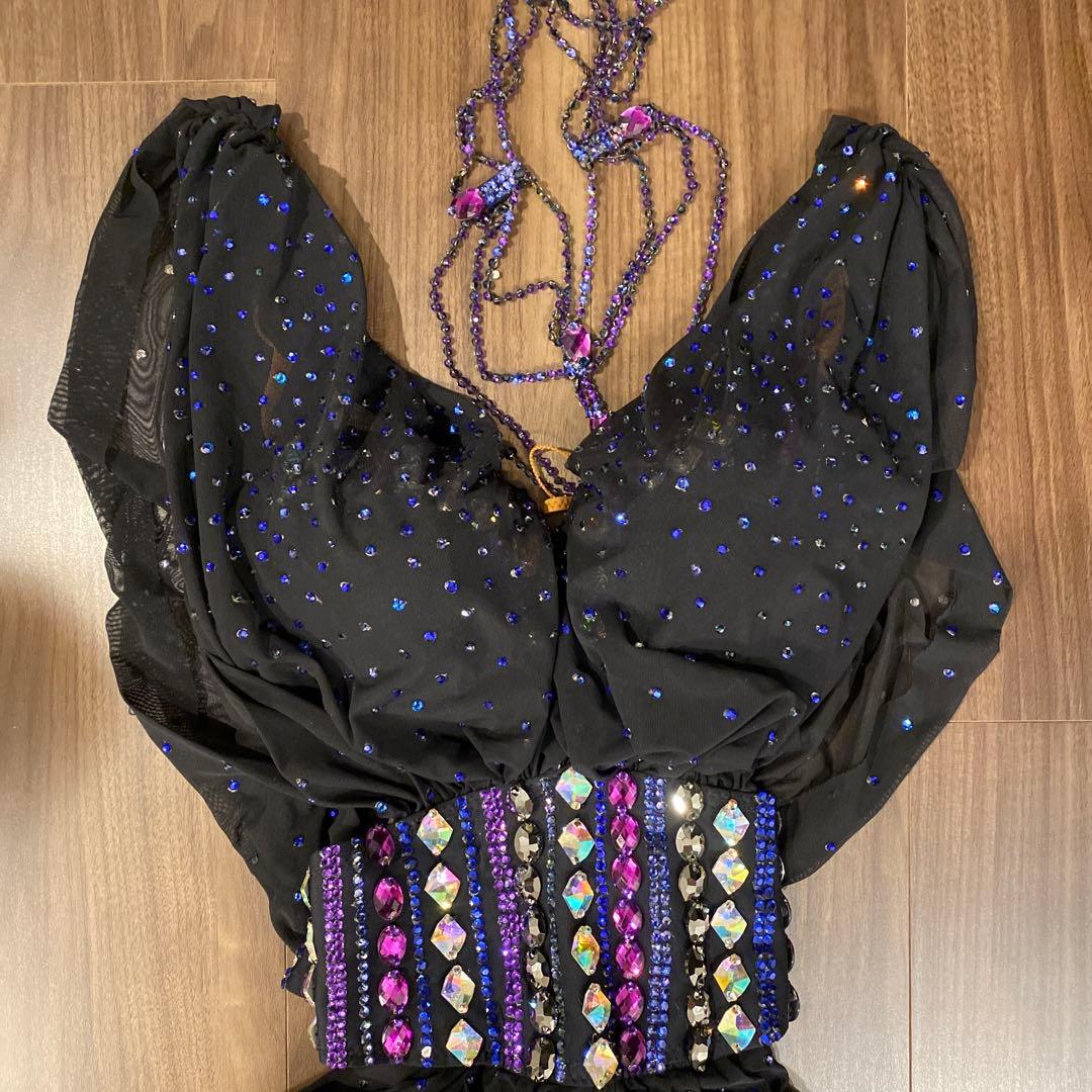 最終値下げ！社交ダンス ラテンドレス タカダンス　アクセサリー・衣装袋付き