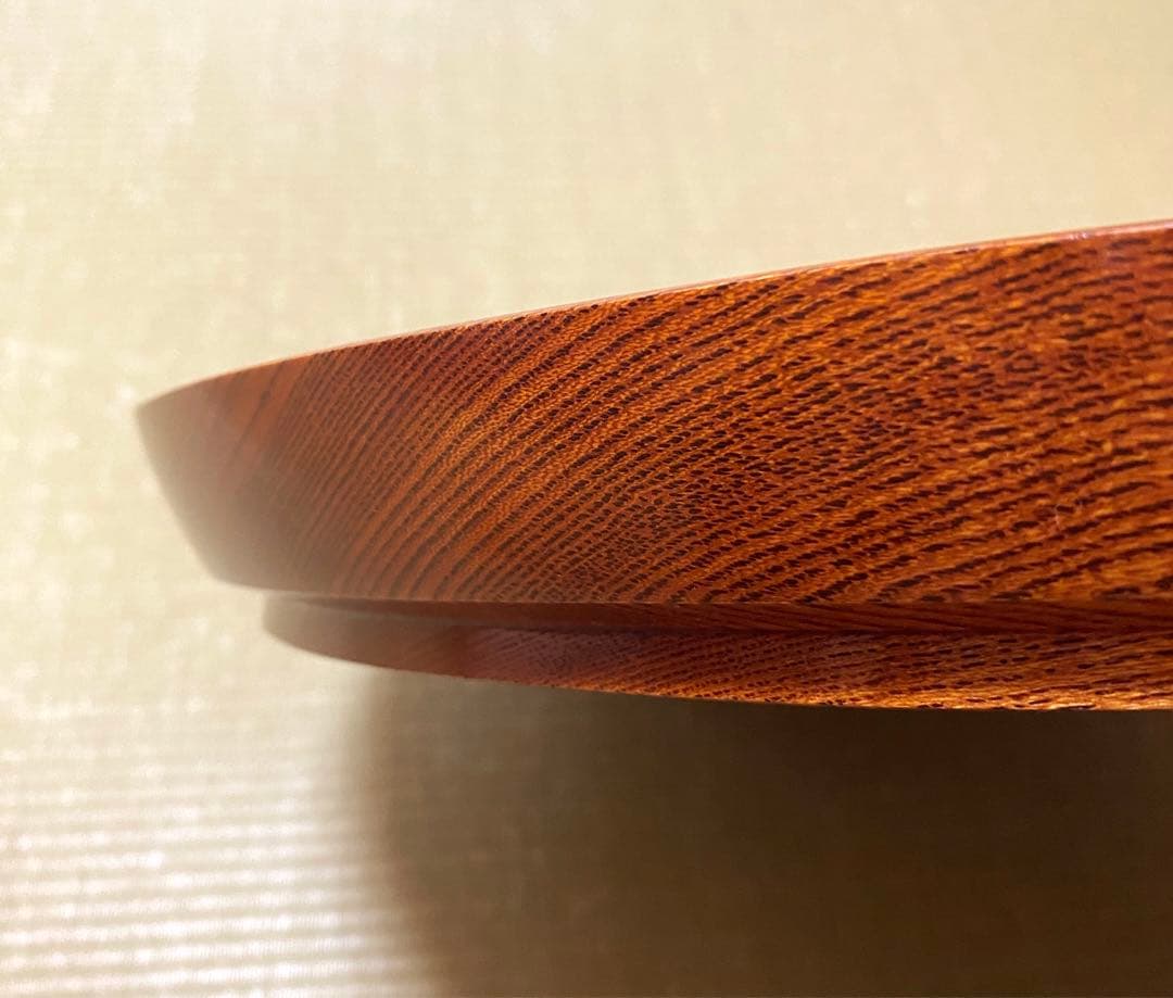 人間国宝村山明作　欅拭漆盤