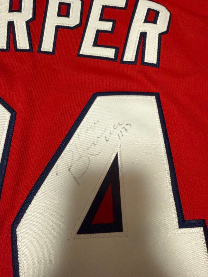 MLBナショナルズブライスハーパー直筆サイン入り　 オーセンティックユニフォーム