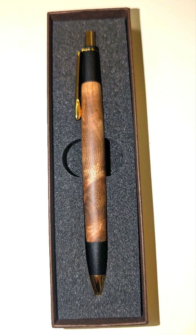 【値下げ中】ボナンペン　マーブルウッド　シャープペンシル　真鍮金具