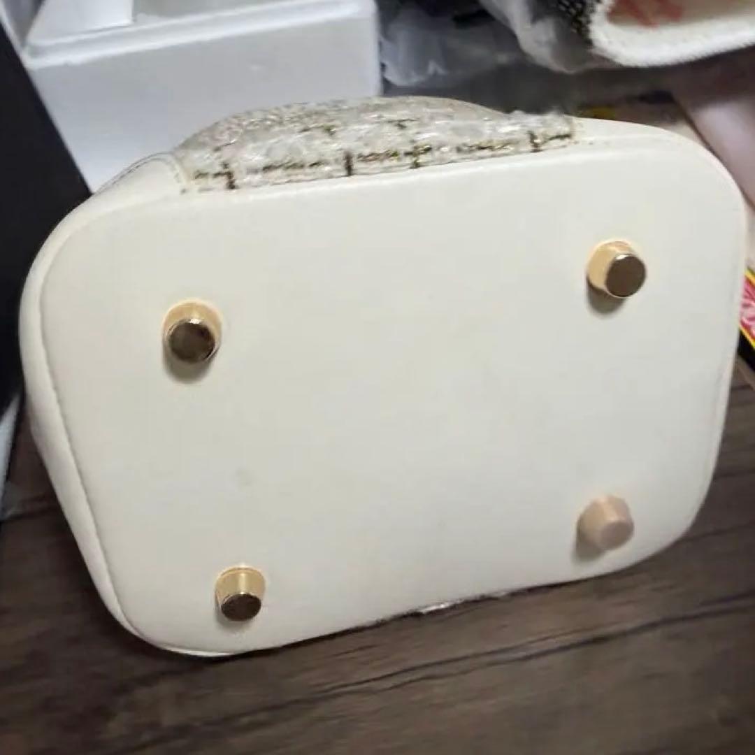 希少　レア　非売品 CHANEL ノベルティ ネイビー ツイード バケットバッグ