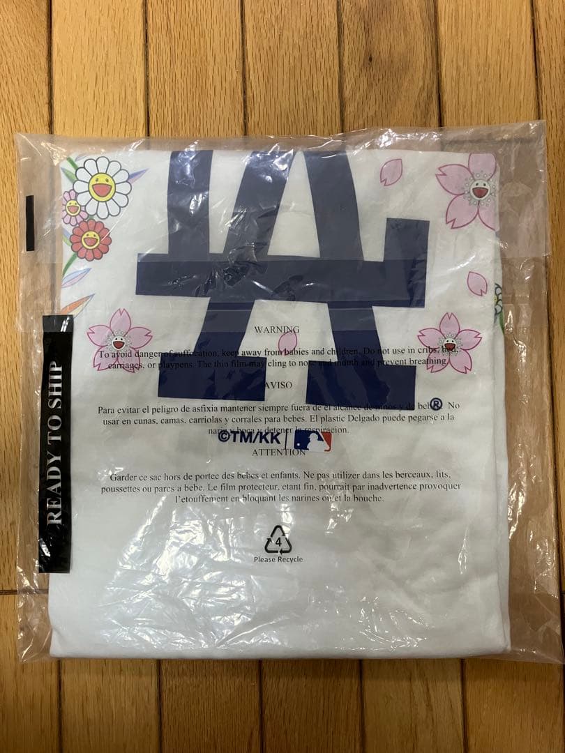 限定完売品 ドジャース 村上隆 特別コラボ Tシャツ サイズL（白）