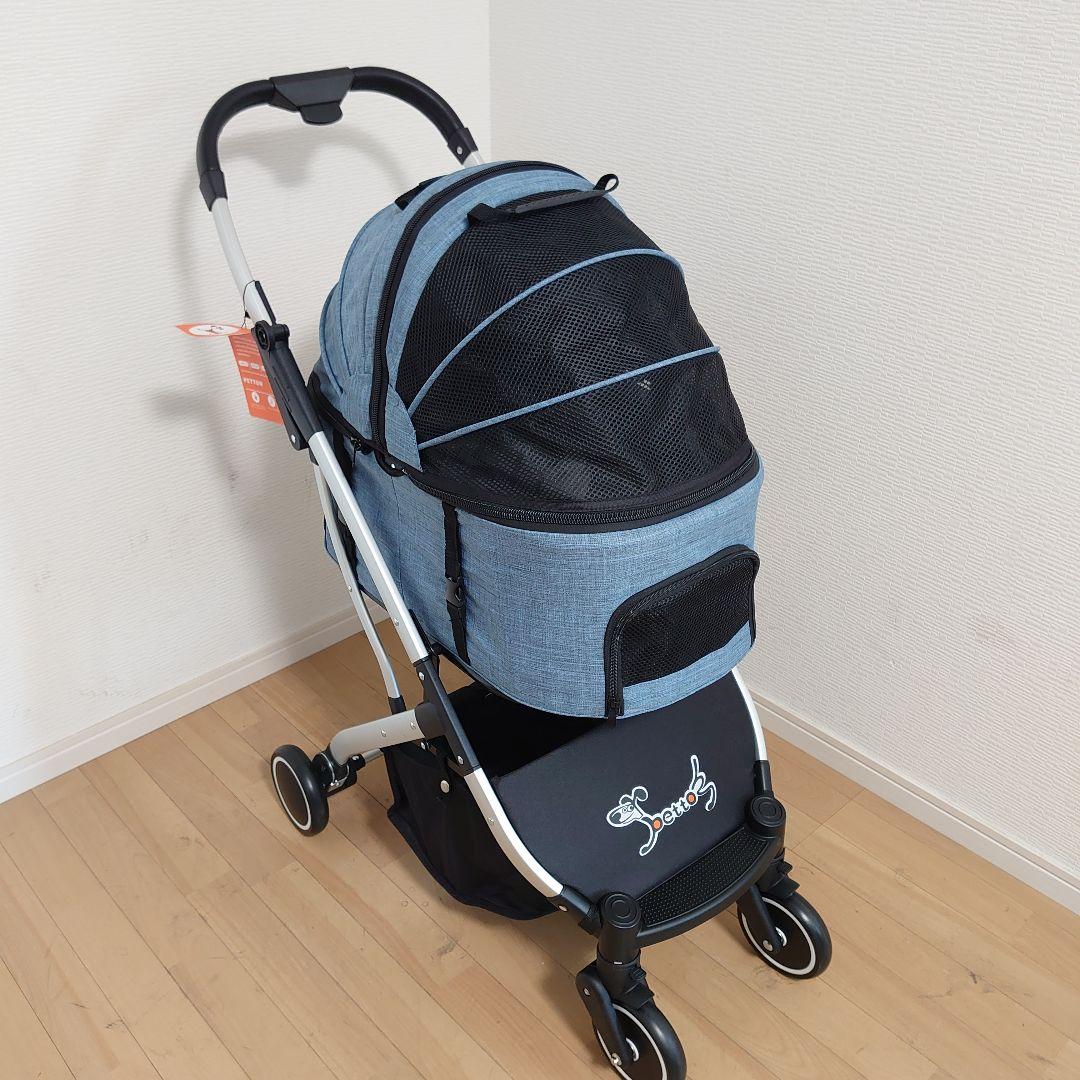 PETTOM 分離型 ペットカート 折りたたみ可 ペットキャリー