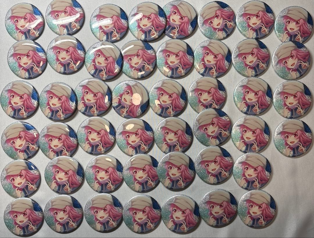 C プロセカ グリッター缶バッジ 33C 桃井愛莉 46個